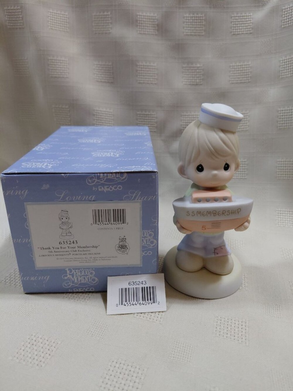 Precious Moments "Thank You For Your Membership"Exclusive Porcelain Figurine